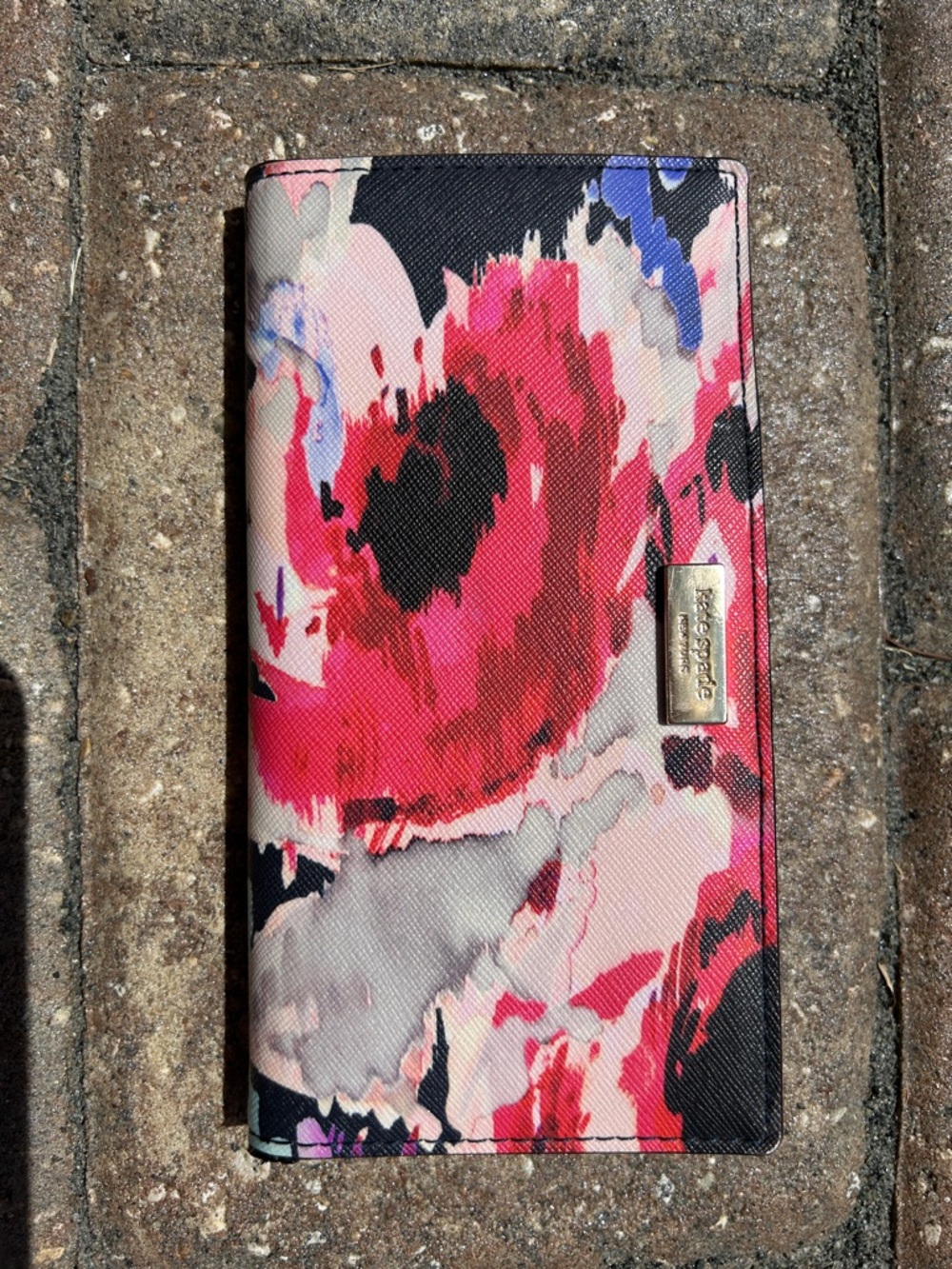 Kate Spade Watercolor Floral Snap Wallet